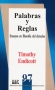 Libro: Palabras y reglas | Autor: Timothy Endicott | Isbn: 9684764839